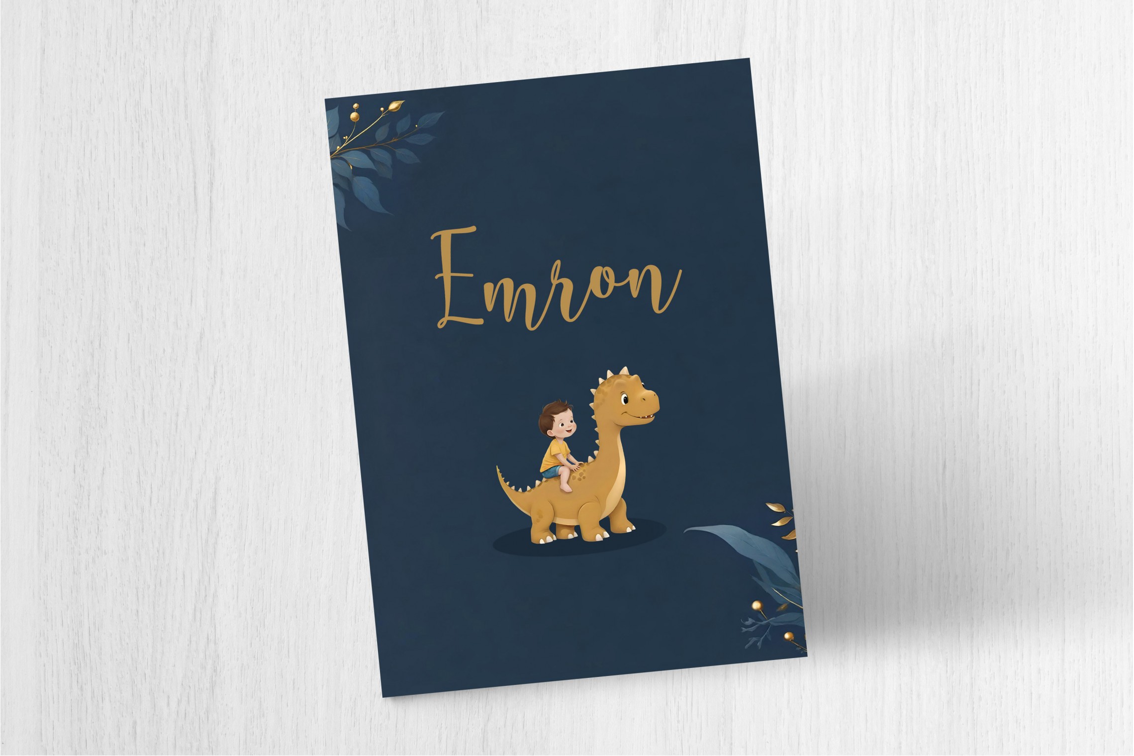 Dino met jongen